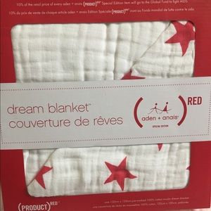 Aden + Anais special edition RED dream blanket